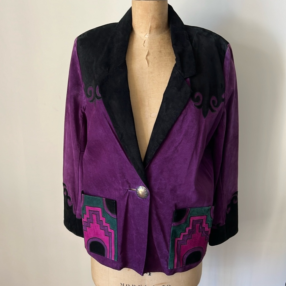 Rare 1980’s Vintage Suede Southwest Jacket